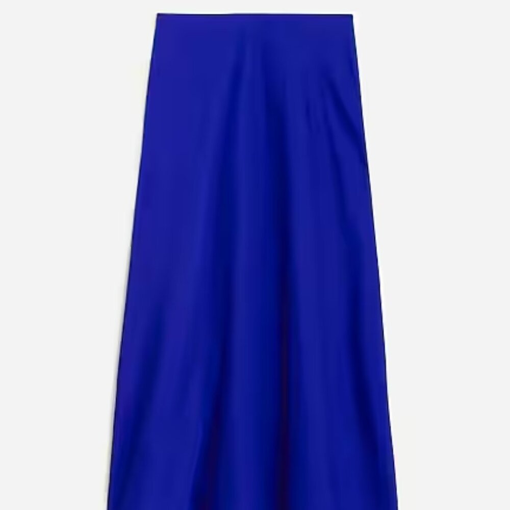 J. Crew Gwyneth slip skirt Small Royal Brilliant Cove Small